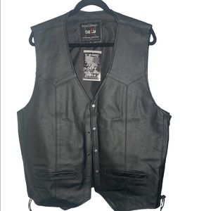 Leather vest